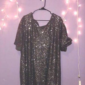 Sequined Shift Dress